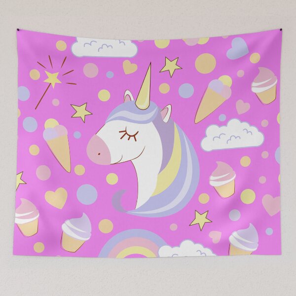 Item preview, Unicornio arcoiris mágico designed and sold by Aura __Print.