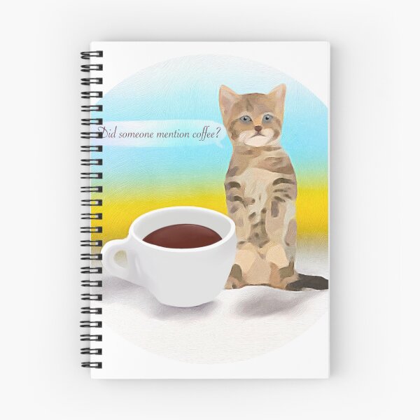 Item preview, Coffee kitten- Did someone mention coffee designed and sold by faztheartnoob.