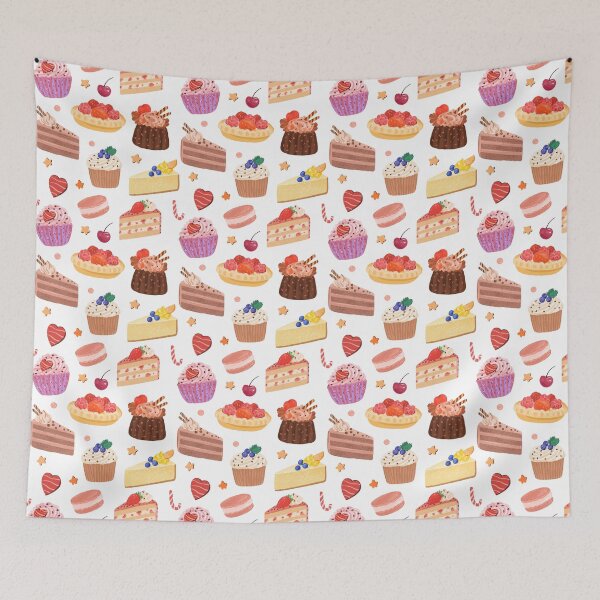 Item preview, Cakes & Sweets Pattern designed and sold by Fauxfell.