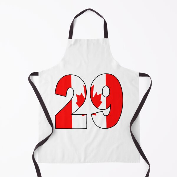 Item preview, Number 29 with Canadian flag on the background designed and sold by AllShirts21.
