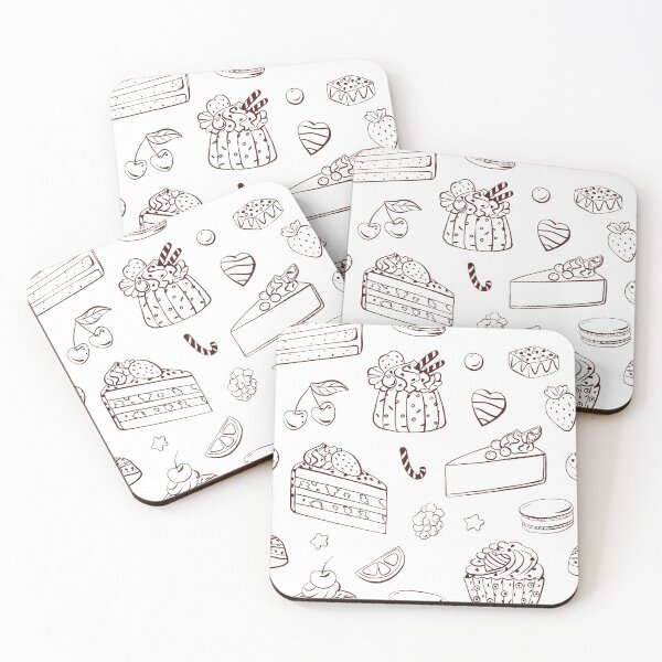 Item preview, Cakes & Sweets Pattern designed and sold by Fauxfell.