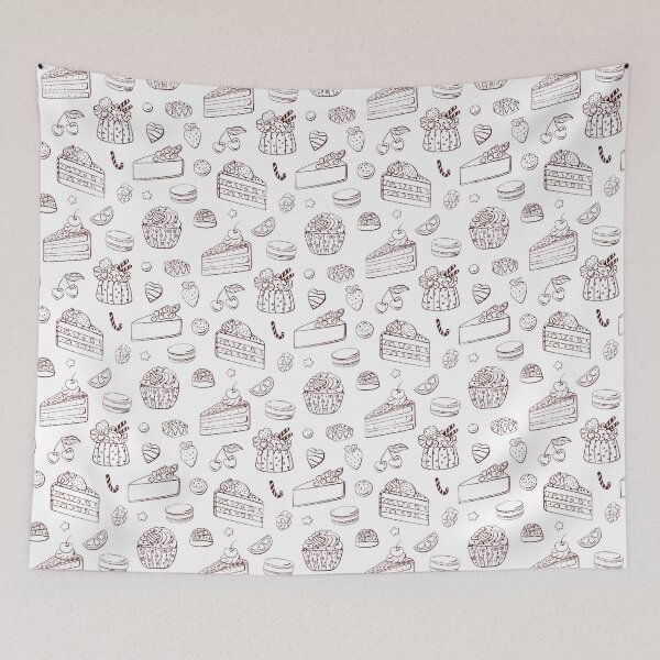 Item preview, Cakes & Sweets Pattern designed and sold by Fauxfell.