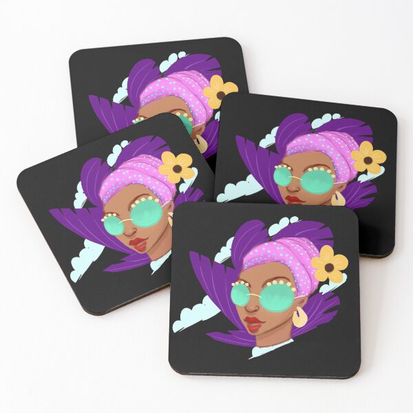 Item preview, Cute Black Girl In A Headwrap And Sunglasses designed and sold by Patricia Grannum.
