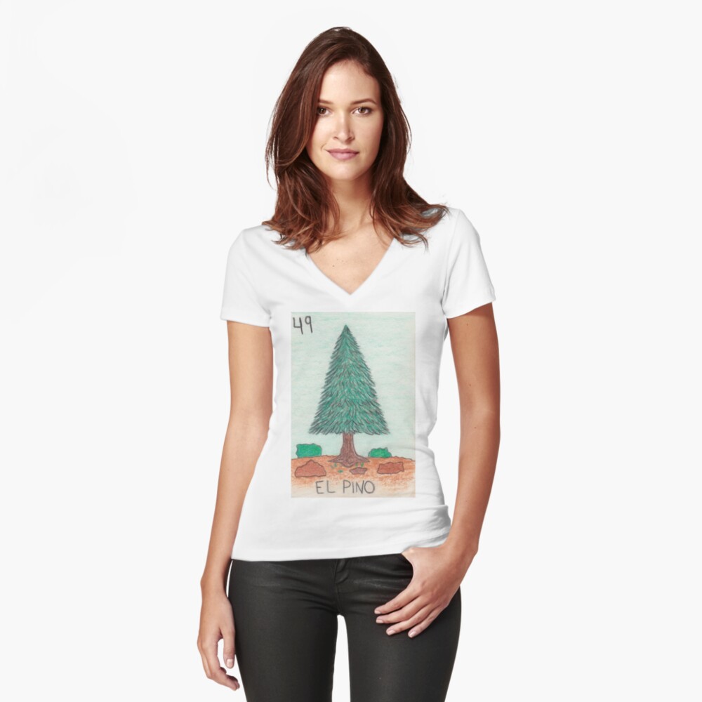Item preview, Fitted V-Neck T-Shirt designed and sold by d33universe.