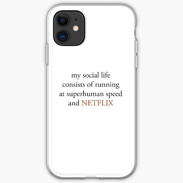 Barry Allen, social life iPhone Soft Case