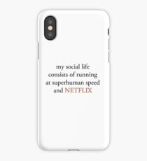 Barry Allen, social life iPhone Case