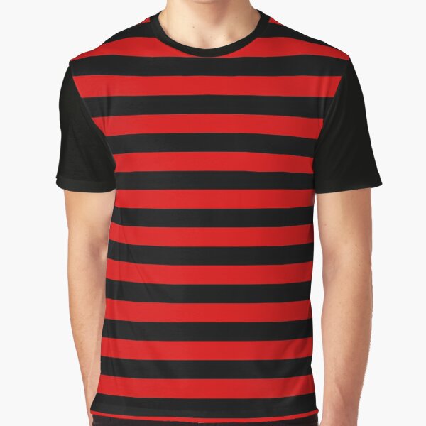 Large Red and Black Stripes, Large Horizontal Stripes