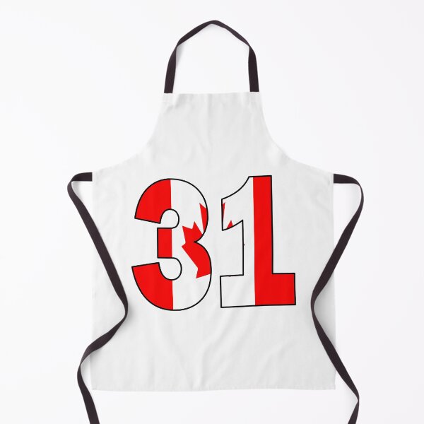 Item preview, Number 31 with Canadian flag on the background designed and sold by AllShirts21.