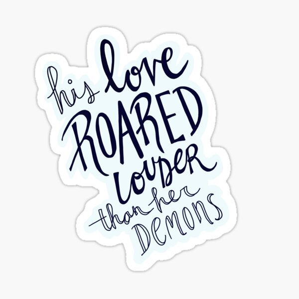 "His Loved Roared Die Cut Sticker" Sticker by tsimeo001 Redbubble