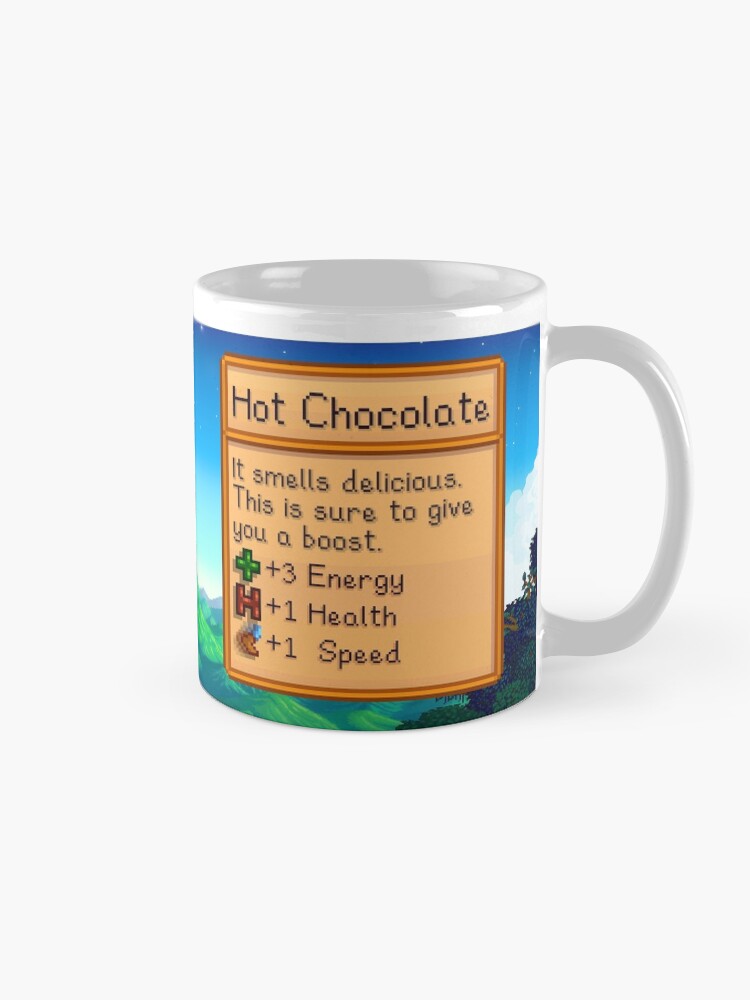 Alternate view of Stardew valley hot chocolate Coffee Mug