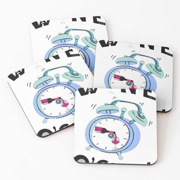 Item preview, Wine O clock - retro vibe appero time designed and sold by Soul  ArtLove.