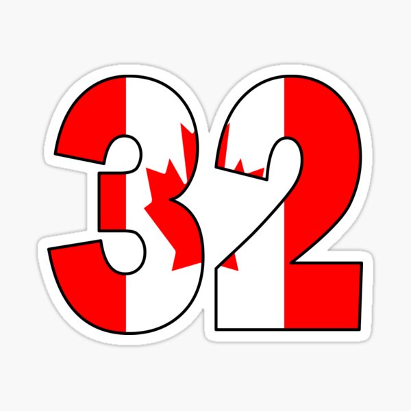 The Number 32 Stickers for Sale | Redbubble