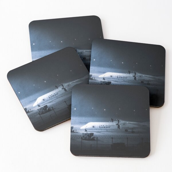 Luxair De Havilland Dash Snowstorm Coasters (Set of 4)
