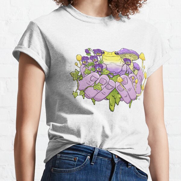 Artikel-Vorschau von Enby Frog Toadstool Handvoll, designt und verkauft von Lydia Knight.