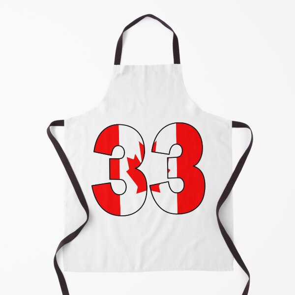 Item preview, Number 33 with Canadian flag on the background designed and sold by AllShirts21.