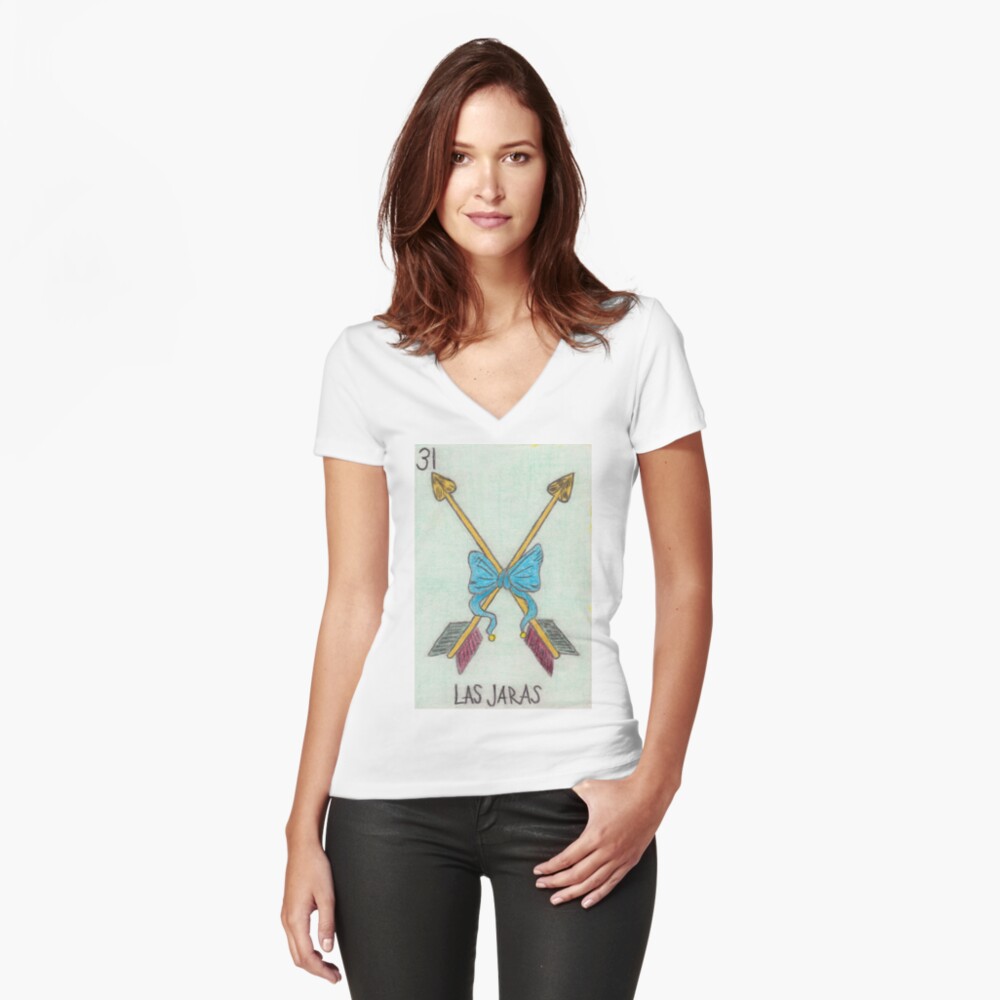Item preview, Fitted V-Neck T-Shirt designed and sold by d33universe.
