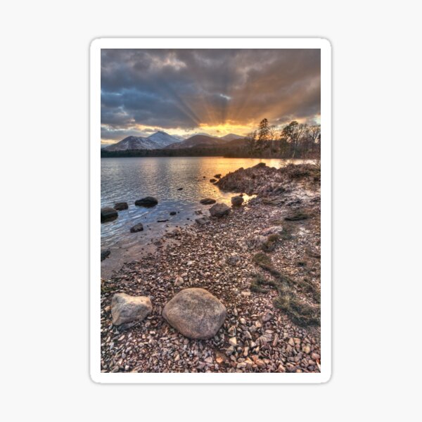 Sunset At Friars Crag 2 (Derwentwater) Sticker