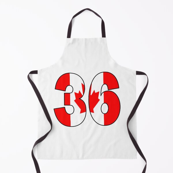 Item preview, Number 36 with Canadian flag on the background designed and sold by AllShirts21.