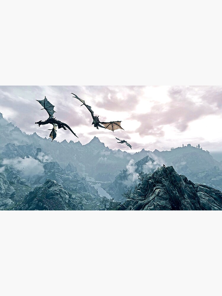 Disover Flying dragon Premium Matte Vertical Poster