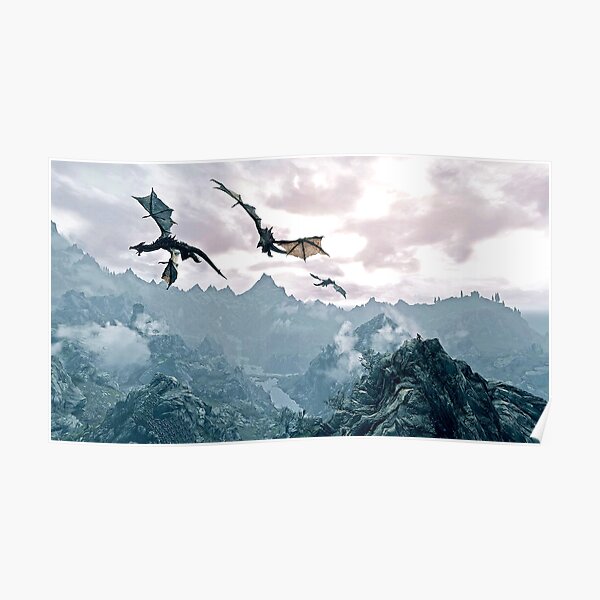 Flying dragon Poster