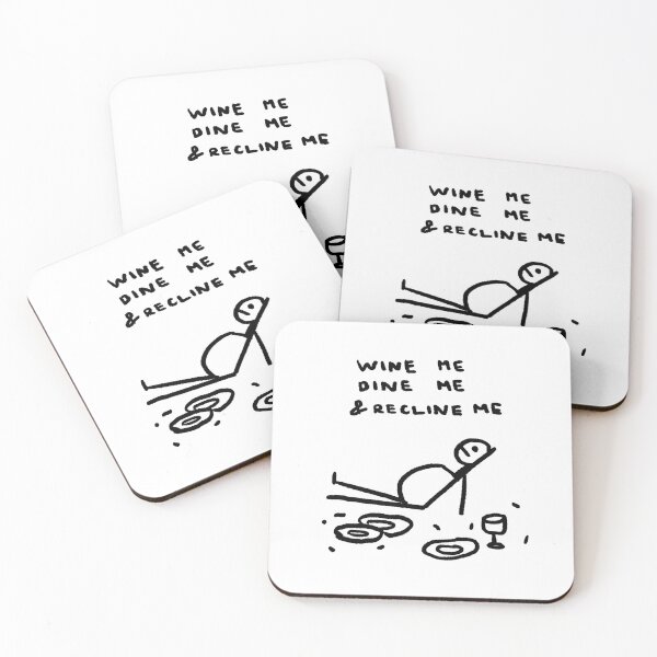 Item preview, Wine Me, Dine Me and Recline Me designed and sold by 4naans.