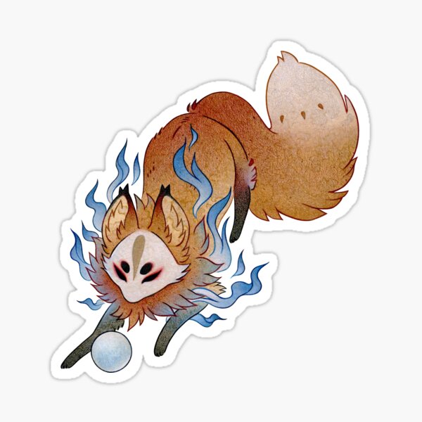 Little Wisp - TeaKitsune Fox Yokai Sticker