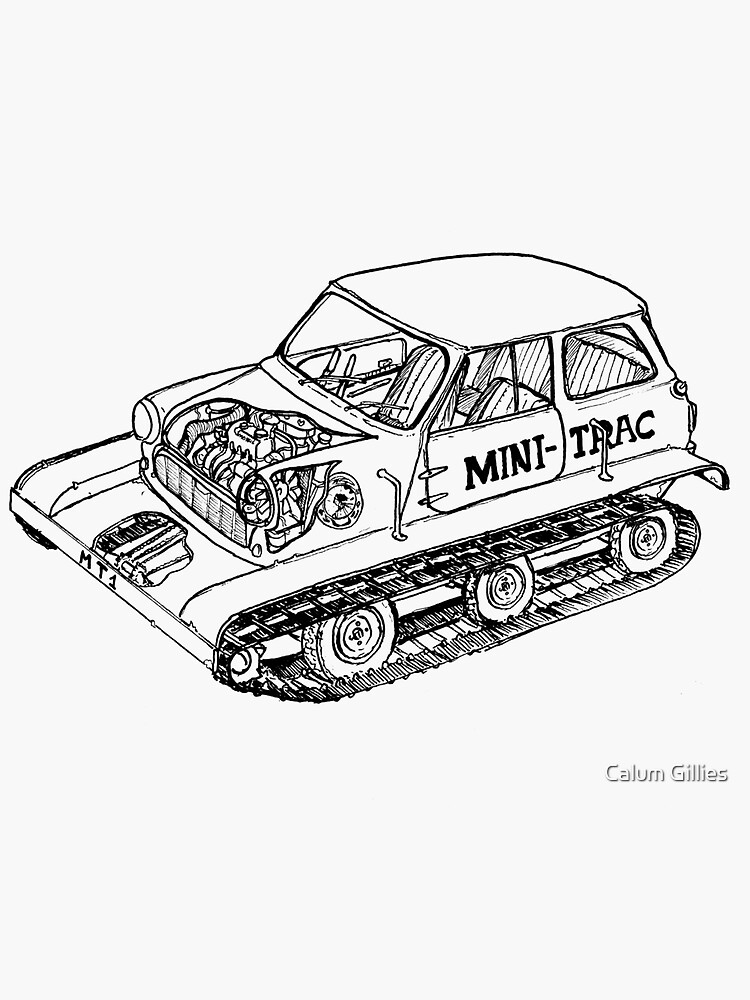 Der 'Mini Trac' Lineart von litzippo