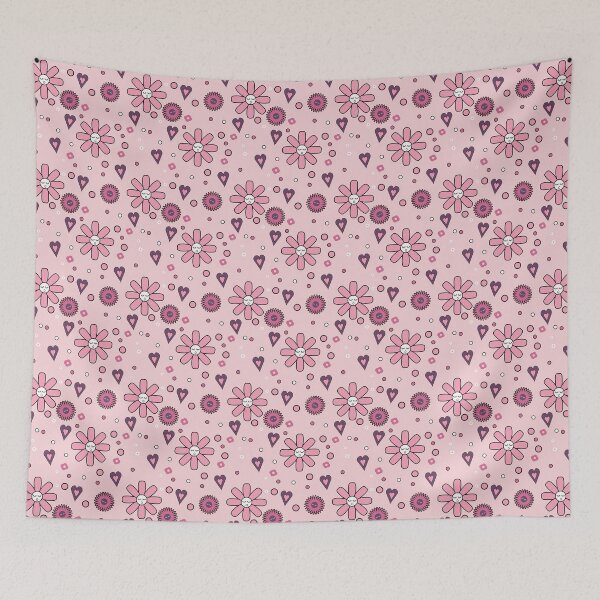 Item preview, sleepy pink floral pattern designed and sold by little-lyon.