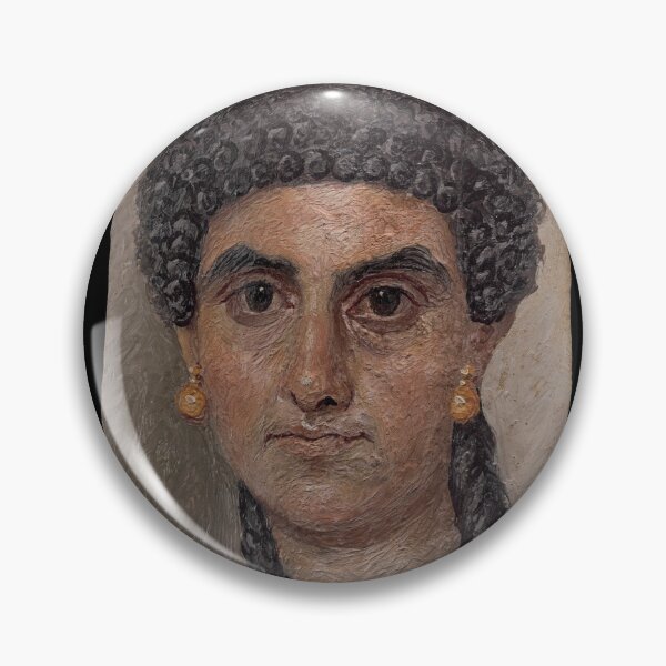 Item preview, Fayum mummy portrait ancient Egypt woman designed and sold by The-Roman-Lady.