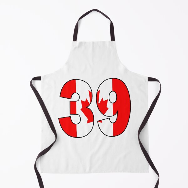 Item preview, Number 39 with Canadian flag on the background designed and sold by AllShirts21.