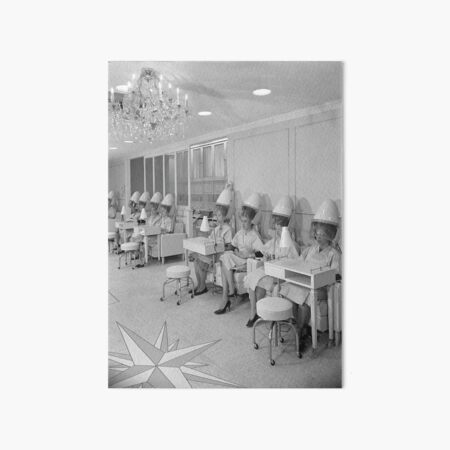 Artikel-Vorschau von Schönheitssalon, Schwarzweiss, Weinlese-Wandkunst, designt und verkauft von modernretro.