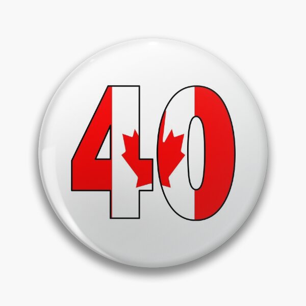 Item preview, Number 40 with Canadian flag on the background designed and sold by AllShirts21.