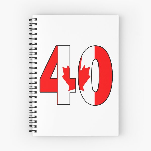 Item preview, Number 40 with Canadian flag on the background designed and sold by AllShirts21.