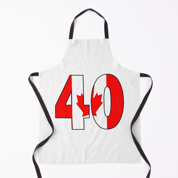 Item preview, Number 40 with Canadian flag on the background designed and sold by AllShirts21.
