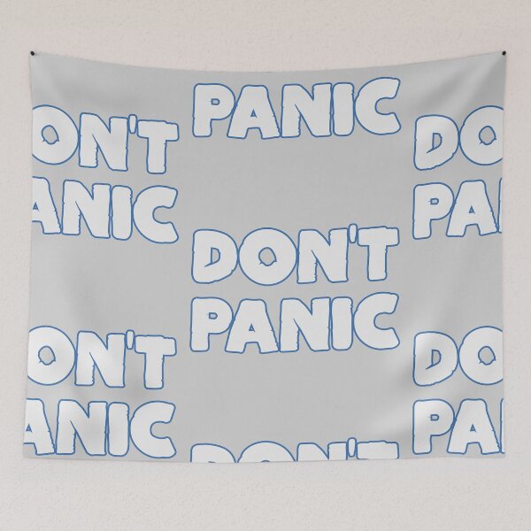 Item preview, Dont Panic - Bold And White designed and sold by Chubuter.