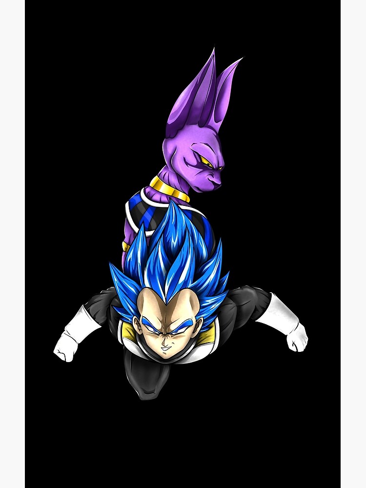 "Vegeta and Beerus " Art Print for Sale by RealSaiyanPride Redbubble