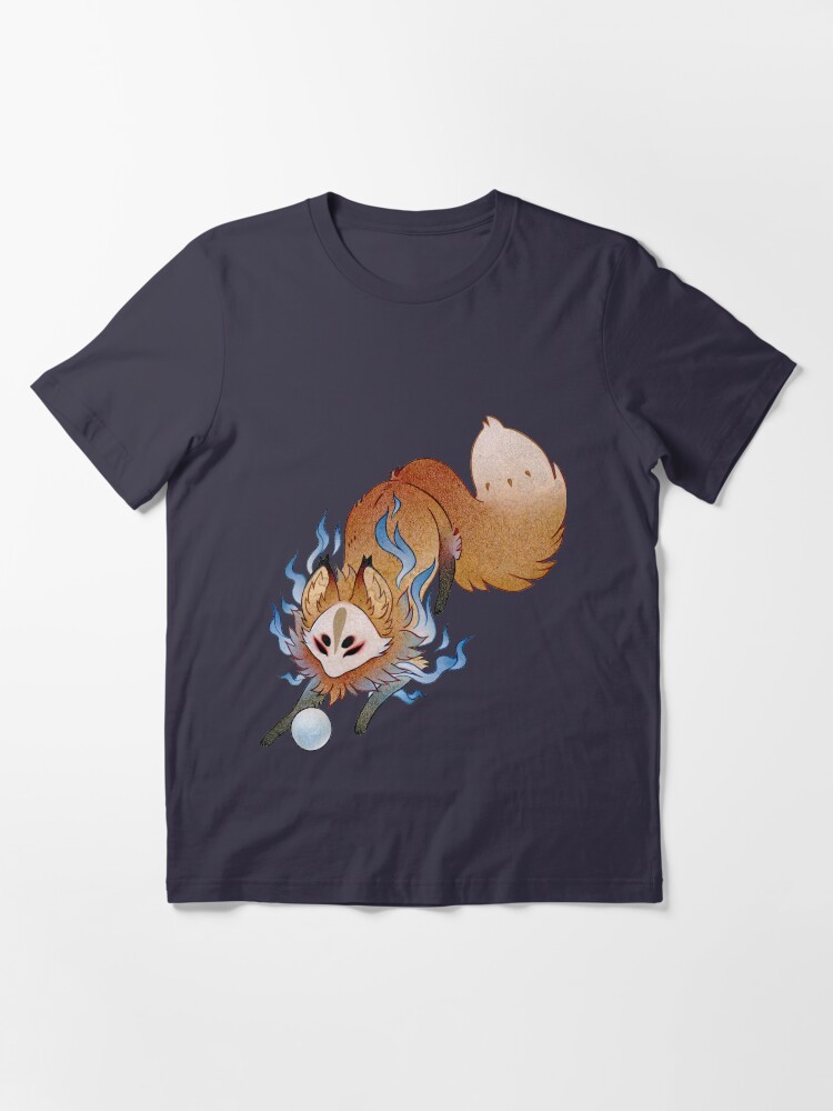 Alternate view of Little Wisp - TeaKitsune Fox Yokai Essential T-Shirt