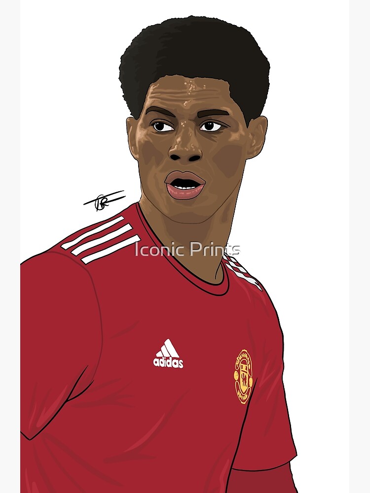 "Marcus Rashford Illustration" Poster by Premier-Prints | Redbubble