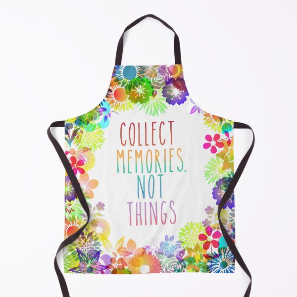 Item preview, Collect Memories Not Things inspirational flower rainbow designed and sold by Timeforplay.