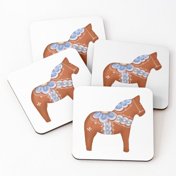 Item preview, Red Dala Horse designed and sold by VikingGraphic.