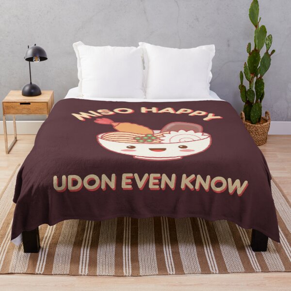 Item preview, Miso Happy Udon Even Know Ramen Noodle Kawaii Funny Food Pun designed and sold by gkao.