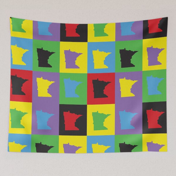 Item preview, Minnesota Pop Art Colorful Pattern designed and sold by ValeriesGallery.