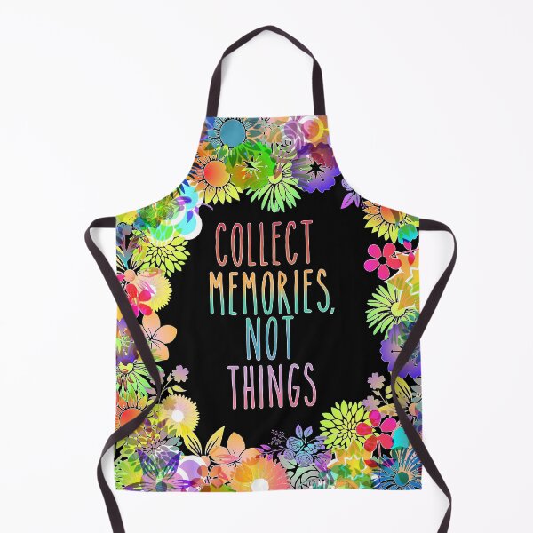 Item preview, Collect Memories Not Things inspirational flower rainbow designed and sold by Timeforplay.