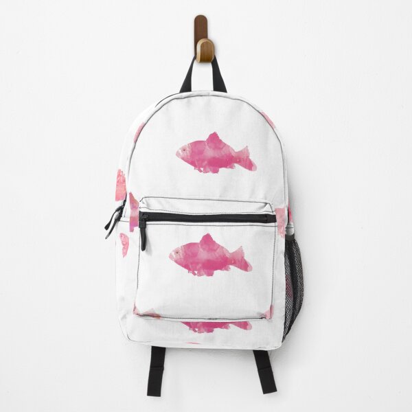 Item preview, Pink watercolor goldfish pattern swimming in the same direction designed and sold by soupstock.