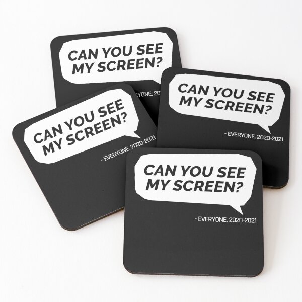 Item preview, Can you see my screen 2020-2021 work from home funny quote (black) designed and sold by codepuns.