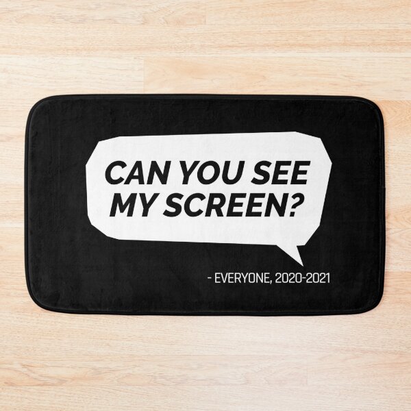 Item preview, Can you see my screen 2020-2021 work from home funny quote (black) designed and sold by codepuns.