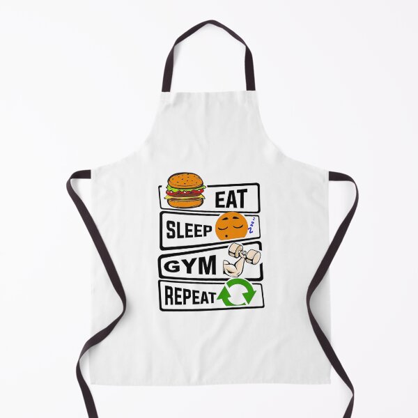Item preview, Funny Eat Sleep Gym Repeat illustration for Bodybuilding  designed and sold by KO-Design.