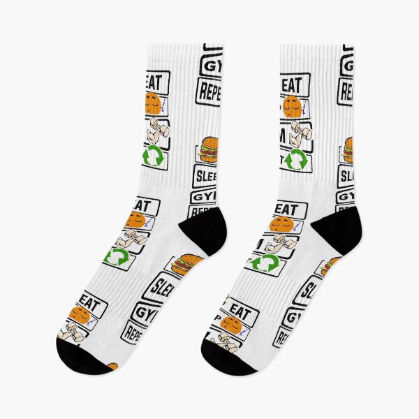 Item preview, Funny Eat Sleep Gym Repeat illustration for Bodybuilding  designed and sold by KO-Design.