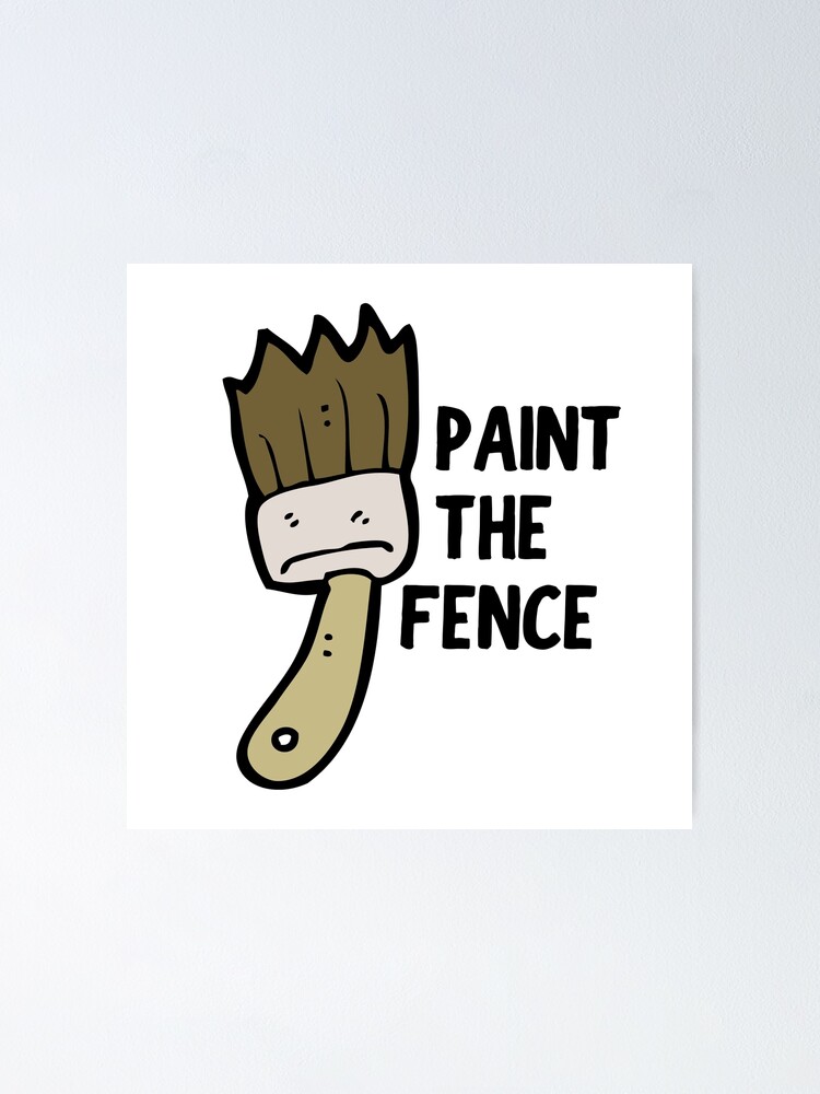 "Karate Kid Paint The Fence" Poster by cobrakaikid Redbubble