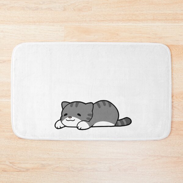 Item preview, Grey and White Chub Cat designed and sold by Ostrich Nest.